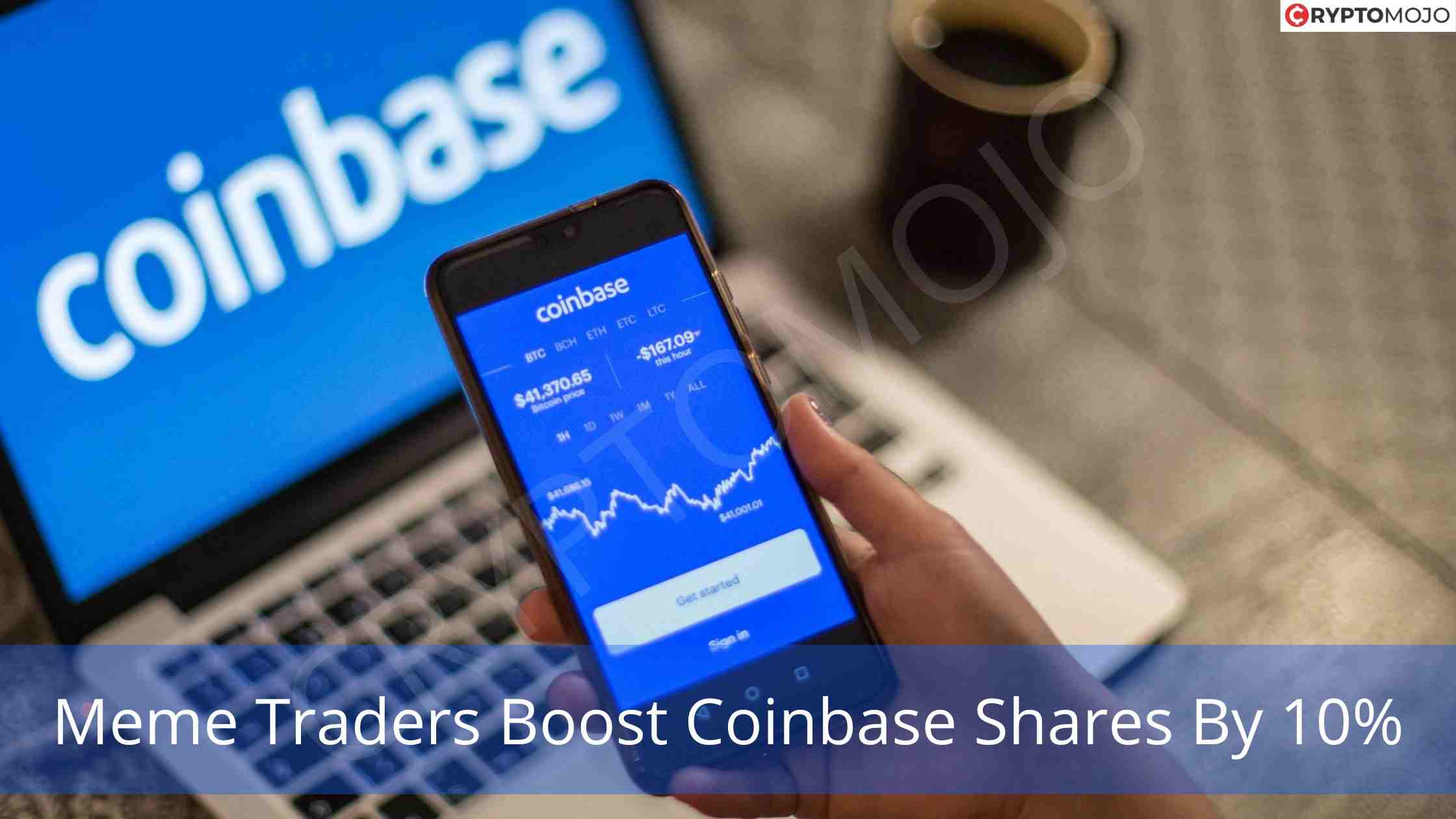 Meme Traders Boost Coinbase Shares By 10%!